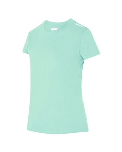 Dames-T-Shirt met Korte Mouwen Joluvi Combed Cotton Groen