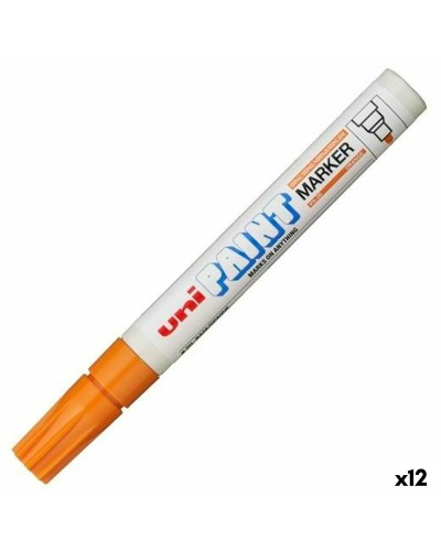 Permanent markörpenna Uni-Ball PX-20 Orange (12 antal)