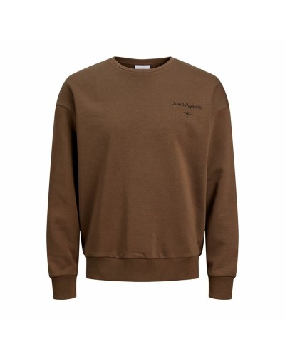 Jack & Jones Jjmystic Men's Sweatshirt Crew Neck Cotton Casual - Navy Blue
