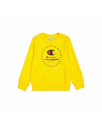Champion Sudadera Hombre Amarillo Cuello Redondo Algodón Felpa - Casual & Sport
