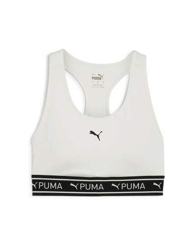 Sujetador Deportivo Puma 4Keeps Elastic Bra Blanco - Sujeción Media
