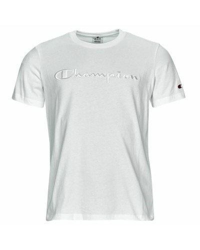 Champion Camiseta Deportiva Manga Corta Blanca - Transpirable y Cómoda
