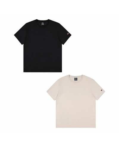 Champion Herren T-Shirt Schwarz 2er-Pack - Kurzarm Sport Baumwolle
