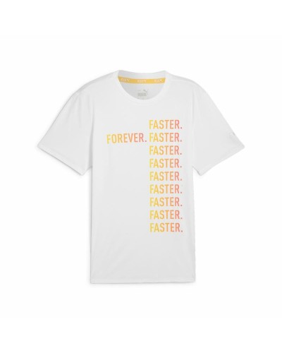 Puma Run Favorites Men's Running T-Shirt White - Breathable & Lightweight

