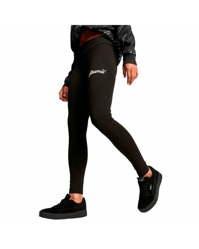 Sport-leggings, Dam Puma Essentials + Script Svart