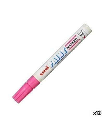 Marcatore permanente Uni-Ball PX-20 Rosa (12 Unità)