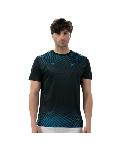 T-shirt med kortärm Herr Drop Shot Abian Campa Svart Padel