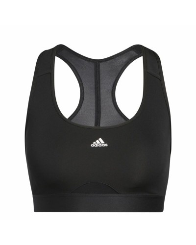 Adidas Sujetador Deportivo Pwr Ms Negro - Sujeción Media Acolchado Performance
