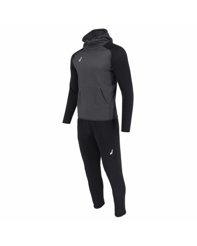 Joluvi Hood Ran: Men's Black/Grey Tracksuit with Hood - Sport & Relax
