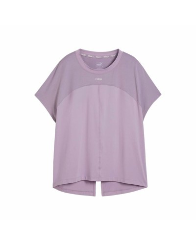 T-shirt med kortärm Dam Puma Cloudspun Mix Lavendel