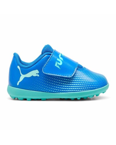 Puma Future 7 Play TT V Azurblau - Fußballschuhe Kinder Synthetik Turf
