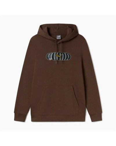 Herenhoodie Puma Essentials+ Graphic Hoodie Fl Hombre