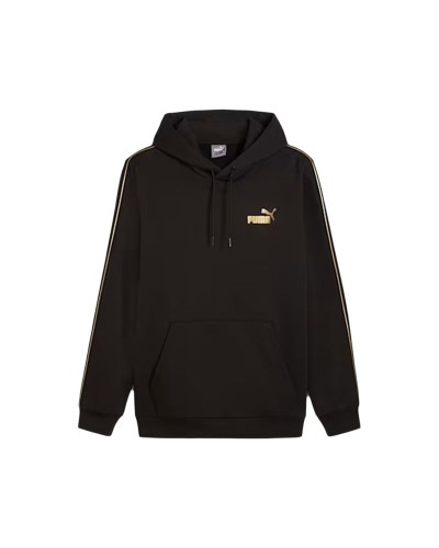 Puma Sudadera Hombre Ess Tape Minimal Gold Pl Negro - Capucha & Comodidad

