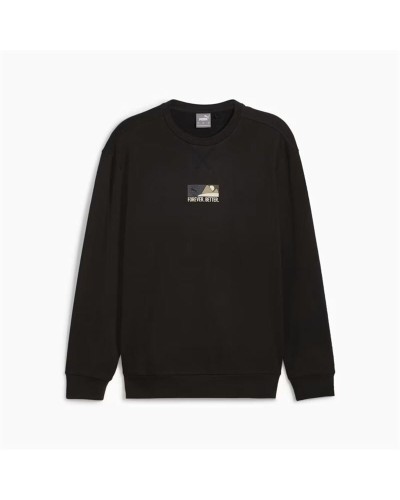 Sudadera sin Capucha Hombre Puma Better Sportswear Crew Negro