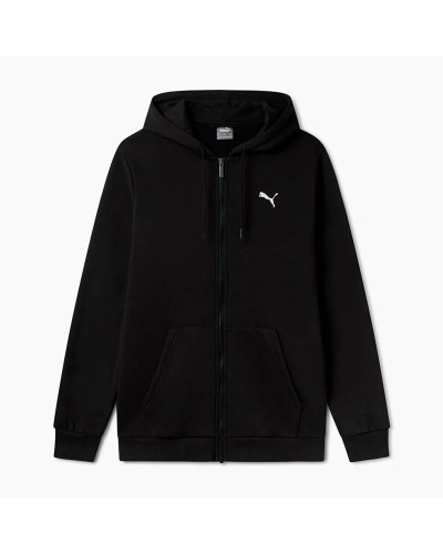 Puma Essentials+ Sudadera con Capucha y Cremallera para Hombre - Negro Graphic
