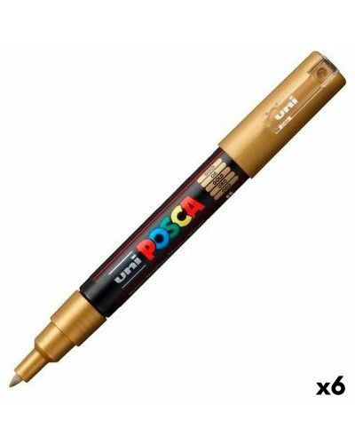 Markeerstiften POSCA PC-1M Gouden (6 Stuks)