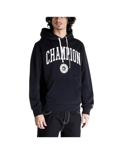 Champion Men's Black Hoodie - Sports & Leisure
