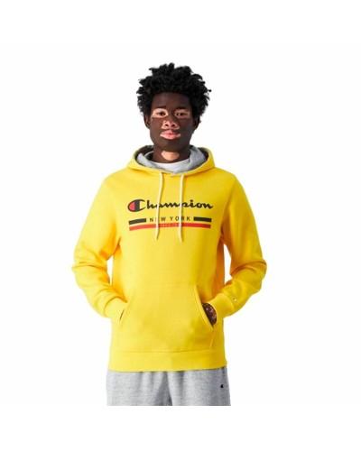 Champion Sweat à Capuche Homme Coton Molletonné Sport Bleu
