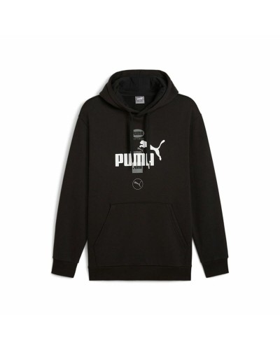 Puma Power Graphic Sudadera Negra con Capucha para Hombre - Sport & Casual
