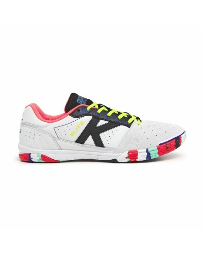 Kelme Elite: Zapatillas de Fútbol Sala Adulto Blanco/Negro - Excelente Agarre & Rendimiento
