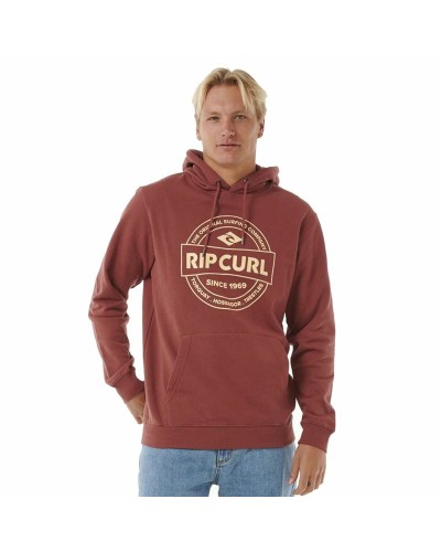 Tröja med huva Herr Rip Curl Stapler Hood Brun