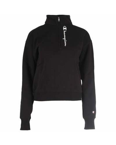 Champion Herren Sweatshirt Schwarz Rundhals Baumwolle Fleece Casual
