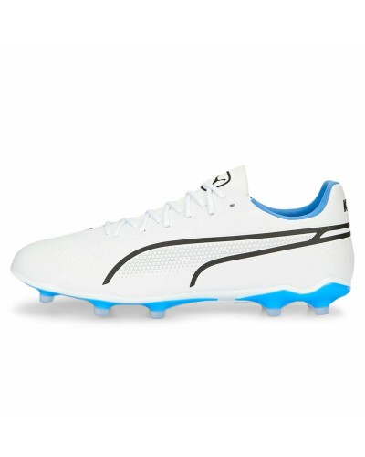 Puma Ultra 5 Match It+ Mid Blanc - Chaussures de Foot Enfant Performance

