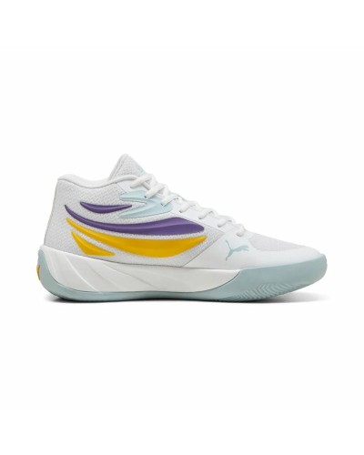 Puma Court Pro: Zapatillas Baloncesto Adulto Blanco/Amarillo - Rendimiento y Estilo
