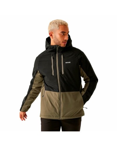 Regatta Highton III : Veste de Sport Homme Vert Foncé Imperméable
