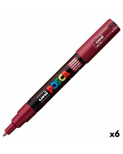 Markeerstift POSCA PC-1M Rood Bordeaux (6 Stuks)