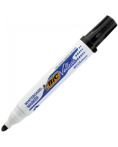 Bic Velleda Ecolutions Flüssige Kreidemarker Schwarz, 12er Set
