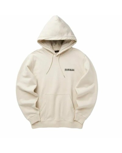 Napapijri B-Linth Felpa Cappuccio Uomo Beige Dimity - Comfort & Stile
