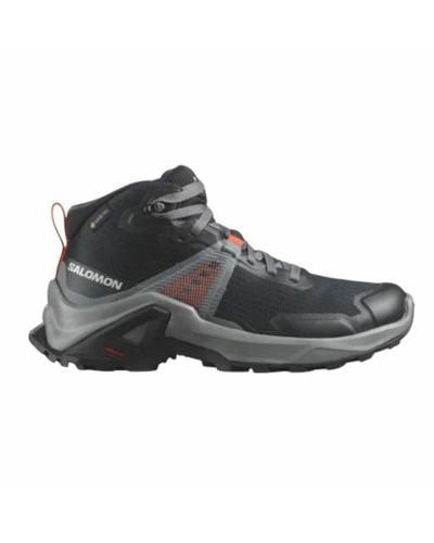 Salomon X Raise Mid GTX Kinder: Wasserdichte Bergschuhe - Schwarz/Mehrfarbig
