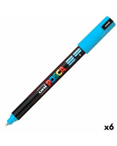 Tuschpennor POSCA PC-1MR Blå Ljusblå (6 antal)