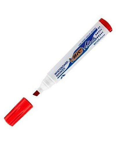 Pennarelli a gesso liquido BIC Velleda rossi - Confezione da 12 pezzi