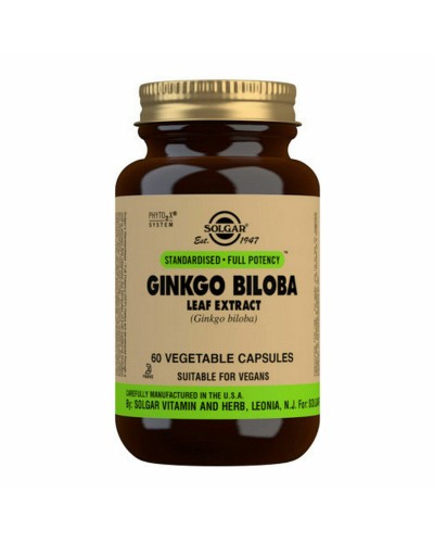 Solgar Ginkgo Biloba 60mg - Memory & Concentration - 60 Capsules
