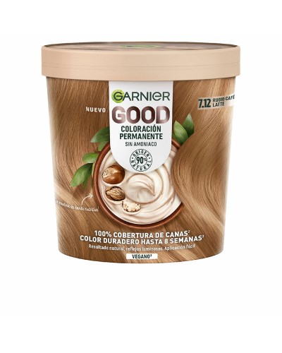 Garnier Good Permanent Hair Dye Café Latte Blonde 7.12 - Nourishing Hair Color
