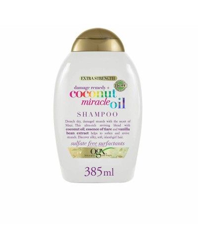 OGX Shampooing Réparateur Huile de Coco Miracle - Cheveux Abîmés 385ml
