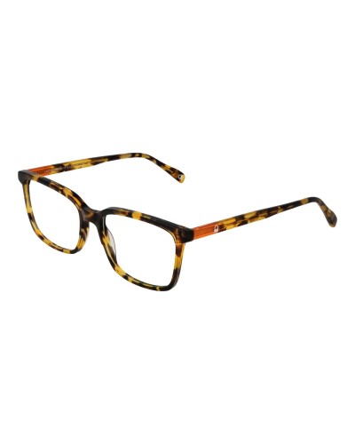 Benetton BEO109 Men's Eyeglasses - Rectangular Black/Grey Frame 55mm
