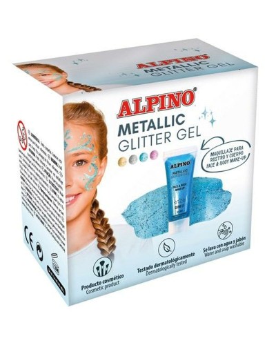 Alpino Trucco Niños Gel Purpurina Morado Azul - Efecto Brillante
