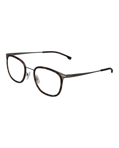 Hugo Boss BOSS 1427 : Monture de Lunettes Homme Rectangulaire Grise 53mm
