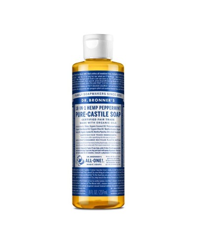 Dr. Bronner's Flüssigseife Pfefferminze 240ml - Mildes Multitalent
