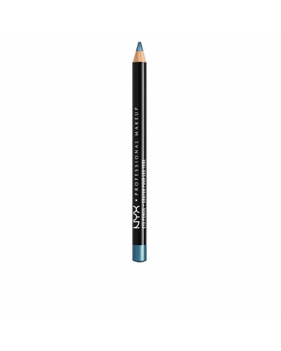 NYX Slim Sombra de Ojos Satin Blue - Azul Satinado, 1.2g - Larga Duración
