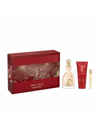 Naisten parfyymisetti Jimmy Choo I WANT CHOO EDP 3 Kappaletta