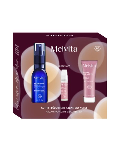 Melvita Argán Bio Set Trucco 2pz - Olio Viso & Labbra Nutriente

