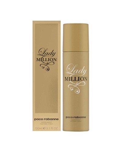 Paco Rabanne Lady Million - Deodorante Spray Donna 150ml - Profumo Intenso
