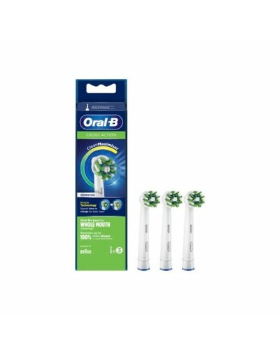 Oral-B Elektrische Zahnbürsten-Ersatzköpfe Schwarz BRAEB50_3FFS - 3 Ersatzbürstenköpfe
