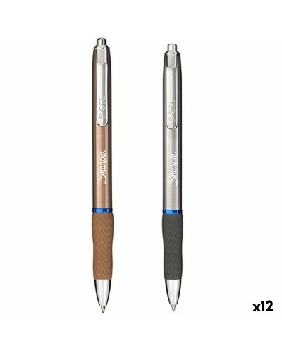 Kynä Sharpie SGEL Metallic Sininen Hopeinen Kupari 0,7 mm (12 osaa)