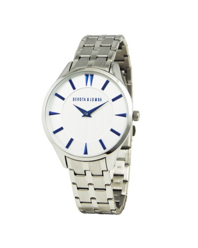 Devota & Lomba Herrenuhr Weiß, Ø 40mm - Elegantes und modernes Design
