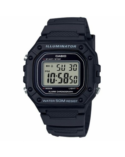 Miesten rannekellot Casio W-218H-1AVEF Musta